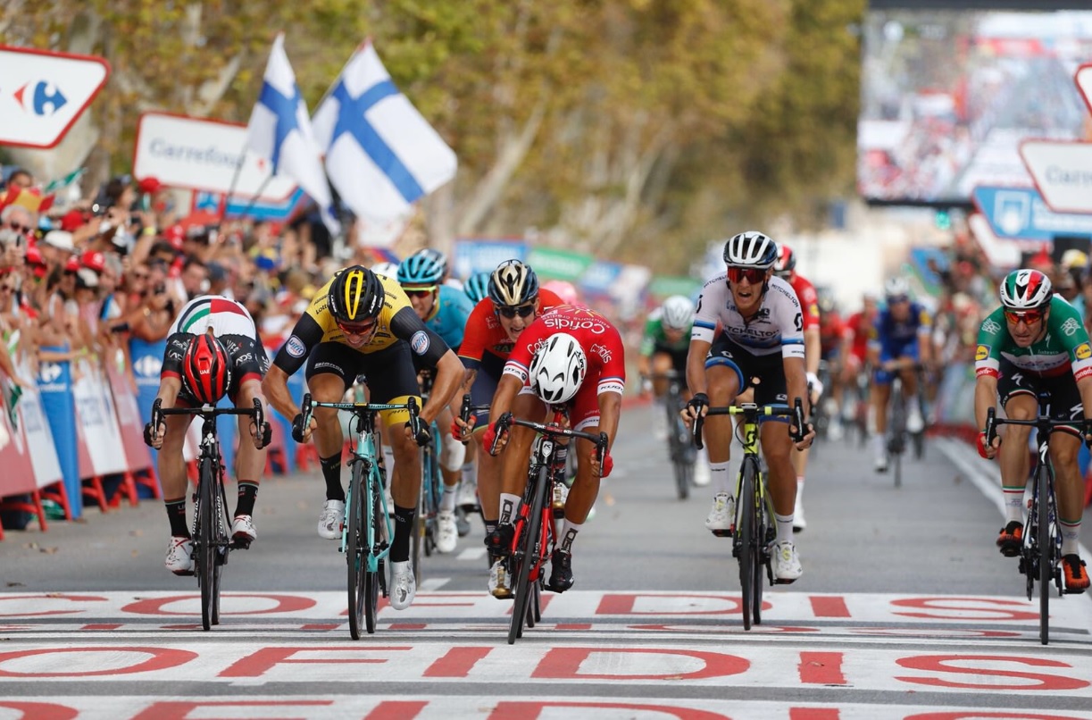 La Vuelta 6. etapa: V špurte triumfoval Nacer Bouhanni,  Peter Sagan v top 10